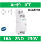 Schneider - Acti9 - Contacteur iCT - 16A - 2NO - 230/240V - 50Hz - Réf : A9C22712