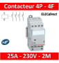 Legrand - Contacteur de puissance 4P bobine 230V - 25A - 4F - 2M - 412535