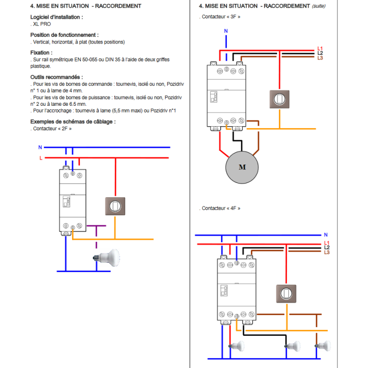 Legrand - Contacteur de puissance 4P bobine 230V - 40A - 4F - 3M - 412553