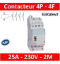 Legrand - Contacteur de puissance 4P bobine 230V - 25A - 4F - 2M - 412551