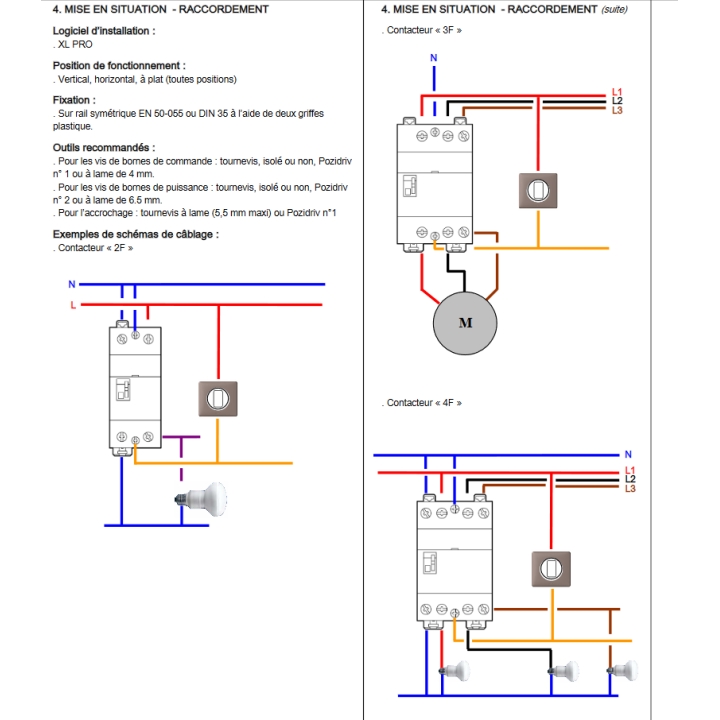 Legrand - Contacteur de puissance bipolaire bobine 230V - 40A - 2F - 2M - 412545