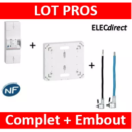 Legrand - Disjoncteur EDF 60/90A instantané + platine + embouts 90A PH+N - 401002+401191+embouts