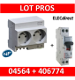 Legrand - LOT - 2xPC 2P+T Modulaire précâblé DIGITAL + disjoncteur 16A - 04564 + 406774