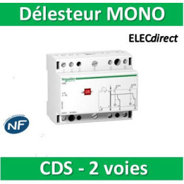 Schneider - Acti9 - CDS - Contacteur délesteur monophasé - 2 voies - 240VCA - Réf : A9C15908