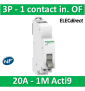 Schneider - Commutateur 3 positions - 1 contact inverseur OF 230V 20A - SCHA9E18073