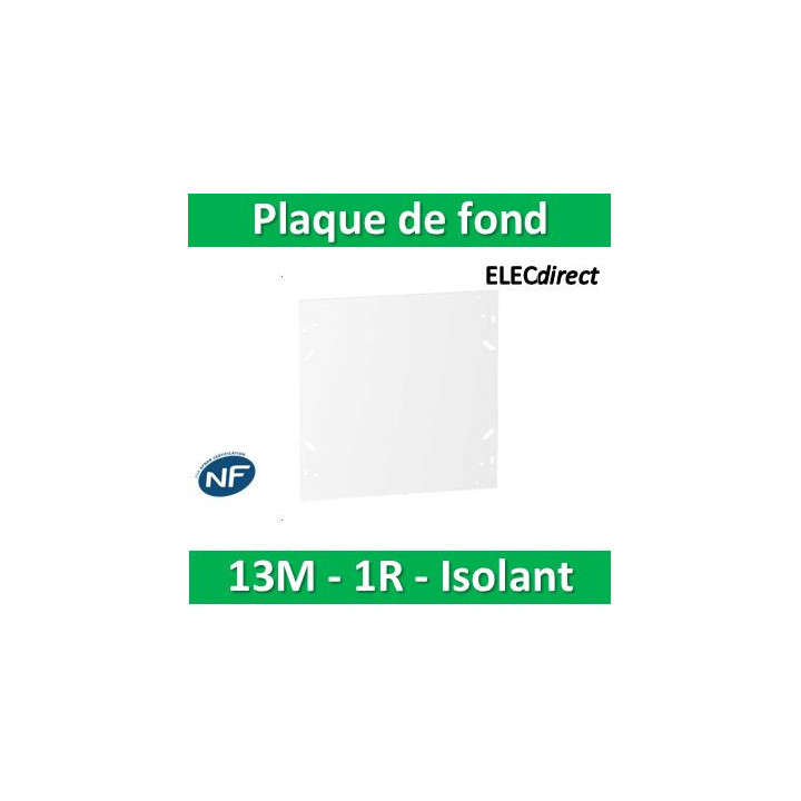 SCHNEIDER - Plaque de fond isolant pour coffret RESI9 13M - 1R - R9H13382
