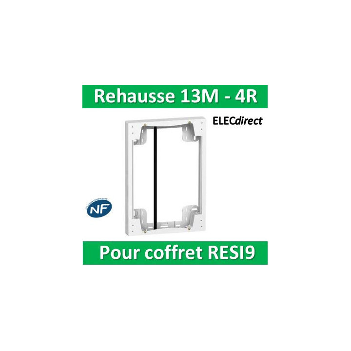 SCHNEIDER - Rehausse pour coffret RESI9 13M - 4R - R9H10761