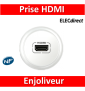 Legrand Céliane - Enjoliveur Prise Audio/Video HDMI blanc - 068216