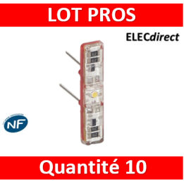 Legrand - Voyant Témoin LED Prog. Céliane/Mosaic 230V - 067688x10