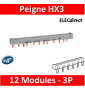 Legrand - Peigne d'alimentation HX3 - 3P - Pour bornes à vis - 12M - 404942