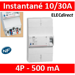 Legrand - Disjoncteur de branchement ERDF - 4P 10/30A 500 MA Instantané - Réf.: 401010