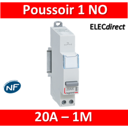 Legrand -  Poussoir 20A simple fonction - 250V - 1 NO - 412908