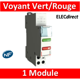 Legrand - Voyant Vert/rouge 250V - LED -  412931