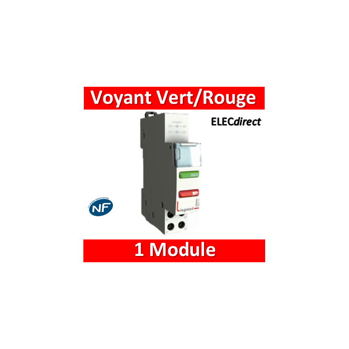 Legrand - Voyant Vert/rouge 250V - LED -  412931