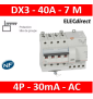 LEGRAND - Disjoncteur différentiel DX3 4P - 40A - 30ma - AC - Réf : 411201