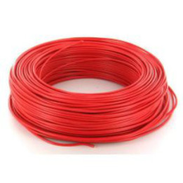 Fil HO7VR 16 mm2 rigide - Rouge - vendu au m.