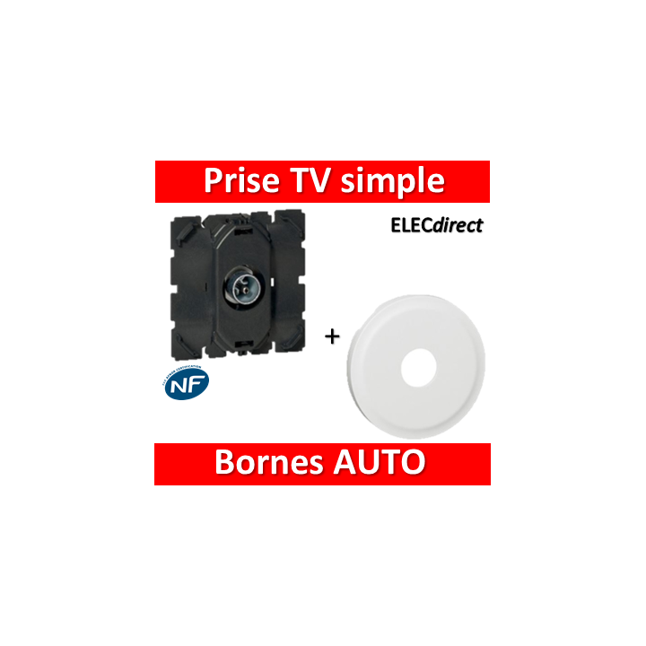 Legrand Céliane - Mécanisme + enjoliveur TV - 067382+068282