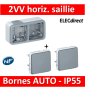 Legrand Plexo - 2 Va et vient - 230V - horizontal - IP55/IK07 - 069672+069511x2