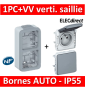 Legrand Plexo - PC + VV - 230V - vertical - IP55/IK07 - 069661+069511+069551