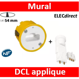 Legrand Batibox - Boîte luminaires pour applique + Douille/Fiche SIB - Prof. 40 - 089304+11127
