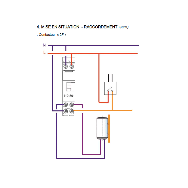 Legrand - LOT  - Contacteur CX3 J/N heures creuses + disjoncteur 2A DNX3 + disjoncteur 20A DNX3 - 412558+406780+406784