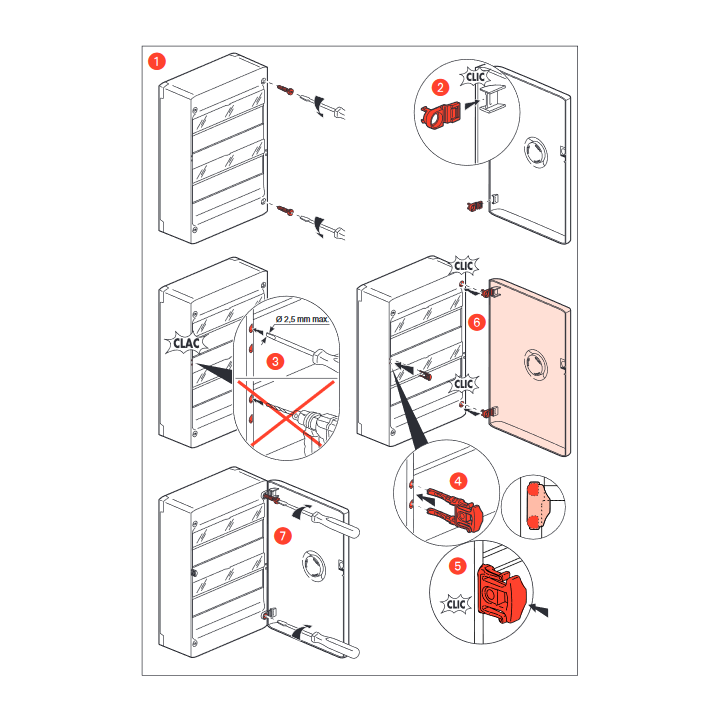 Legrand - Porte Drivia transparente 18 modules IP40 - IK07 pour coffret 401221 - Réf : 401241