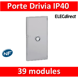 Legrand - Porte Drivia transparente 39 modules IP40 - IK07 pour coffret 3R - 401343