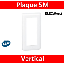 Legrand Mosaic - Plaque 5 modules - vertical - 078825