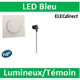 Schneider Odace - Témoin/Lumineux LED Bleu - Réf : S520291