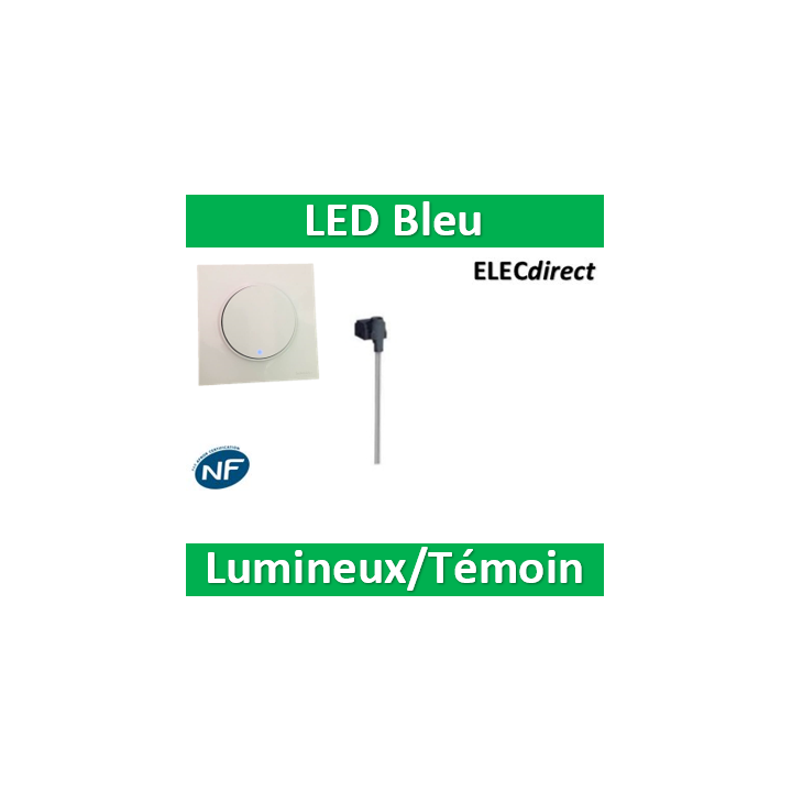 Schneider Odace - Témoin/Lumineux LED Bleu - Réf : S520291