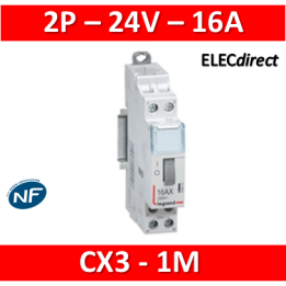 Legrand - Télérupteur CX3 - Bipolaire 16A - 24V - 412410