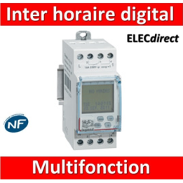 Legrand - Interrupteur horaire programmable annuel digital - multifonction - AUTO -  2 sorties - 16A - 412630
