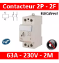 Legrand - Contacteur de puissance bipolaire bobine 230V - 63A - 2F - silencieux - 2M - 412560