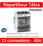 Legrand - Répartiteur Tetrapolaire 13 connexions - 6 modules - 40A - 004885