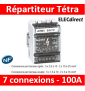Legrand - Répartiteur tetra- 7 connexions - 4 modules - 100A - 004884