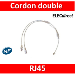 Legrand - Cordon double téléphone RJ45 pour coffret avec brassage - 413202