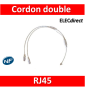 Legrand - Cordon double téléphone RJ45 pour coffret avec brassage - 413202