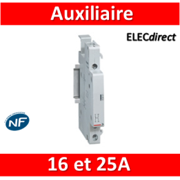 Legrand - Auxiliaire pour contacteur 16A et 25A - Contact aux inverseur - 412429
