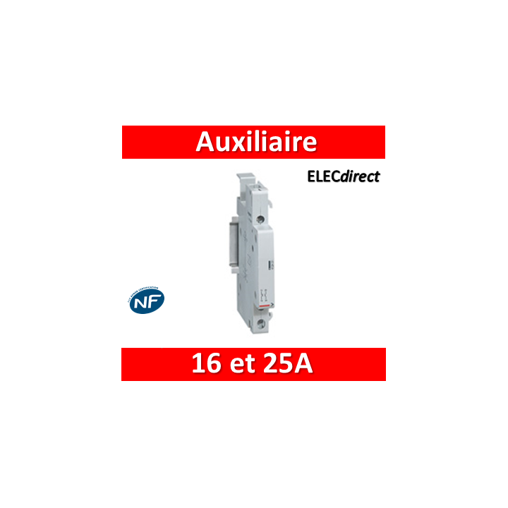 Legrand - Auxiliaire pour contacteur 16A et 25A - Contact aux inverseur - 412429