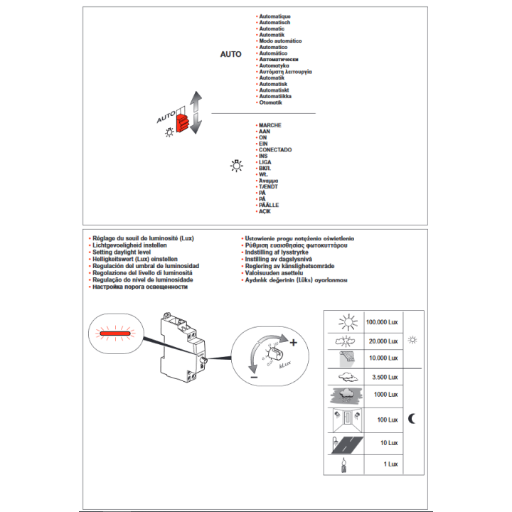 Legrand - Interrupteur crépusculaire standard - 230V - 412623