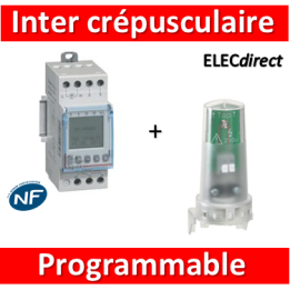 Legrand - Interrupteur crépusculaire programmable - 230V - 412626