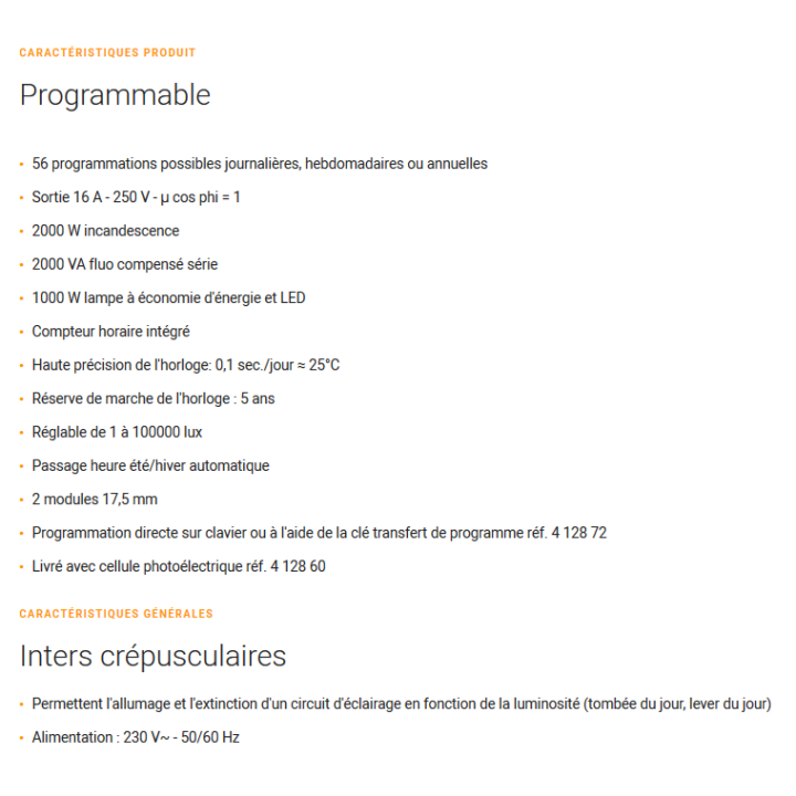 Legrand - Interrupteur crépusculaire programmable - 230V - 412626