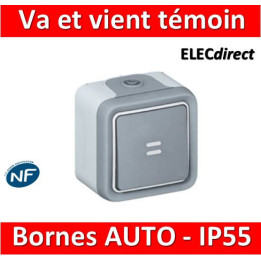 Legrand Plexo - Va-et-Vient témoin 10A - 230V - IP55/IK07 - 069712
