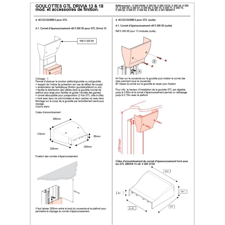 Legrand - Cornet d'épanouissement - Drivia 13 modules - 030095