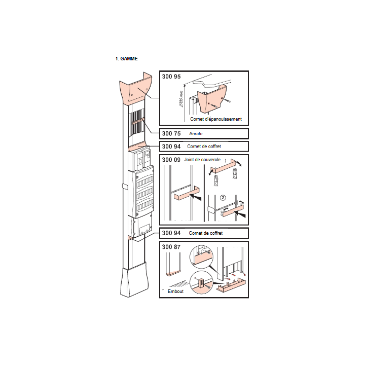 Legrand - Cornet d'épanouissement - Drivia 13 modules - 030095