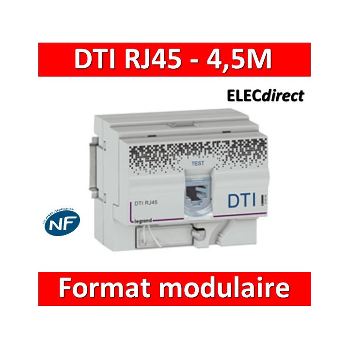 Legrand - DTI RJ45 format modulaire - 413008