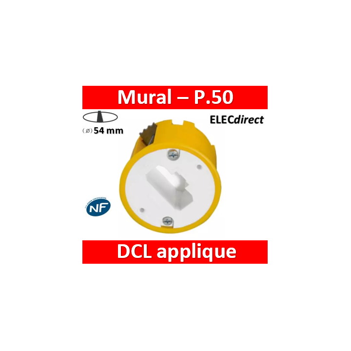 Legrand Batibox - Boîte luminaires pour applique - Prof. 50 - 089305
