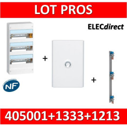 Legrand - LOT - Coffret DRIVIA 39 Modules + porte + peigne VX3 - 401213+401333+405001