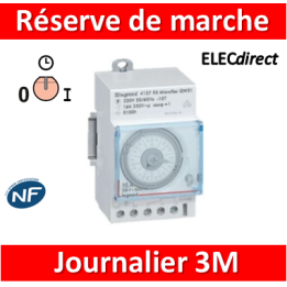 Legrand - Interrupteur horaire journalier analogique avec réserve de marche - 412813