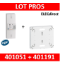 Legrand - Disjoncteur de branchement EDF 60A instantané + platine disjoncteur bipolaire - 401051+401191